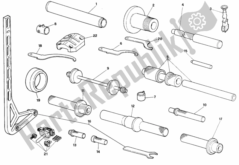All parts for the Workshop Service Tools, Frame of the Ducati Superbike 916 R 1997